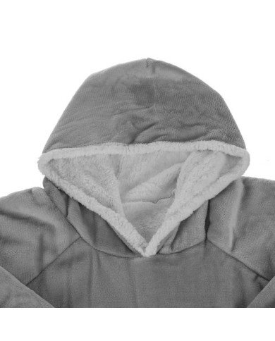 Odeja z rokavi siva