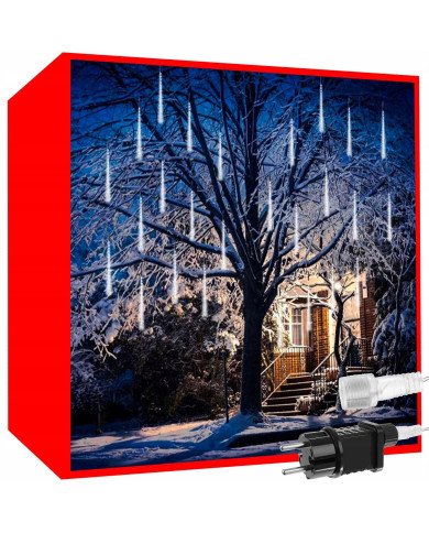 Novoletne lučke meteorji 50cm LED hladno bela