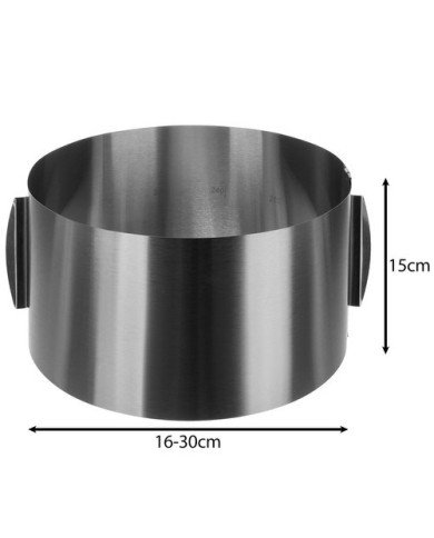 Model za torto inox nastavljiv 15 cm