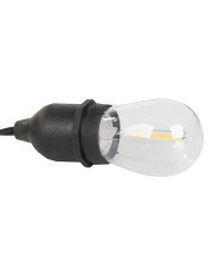 Vrtna LED girlanda z žarnicami 10 x E27 10m IP44