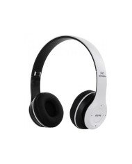 Bluetooth brezžične slušalke bele FM SD MP3 + mikrofon