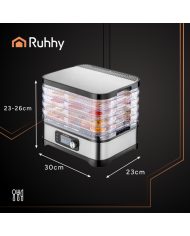 Električni sušilnik hrane zelenjave, gob in sadja LCD