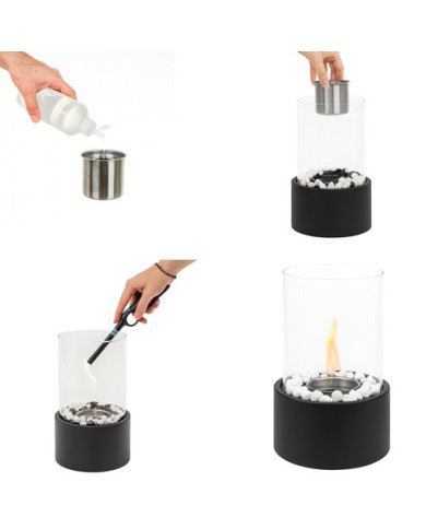 Prostostoječi biokamin na bioetanol 28x16cm