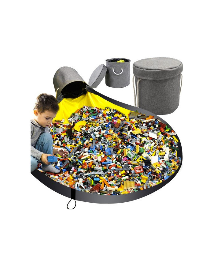 Košara za igrače z igralno podlogo