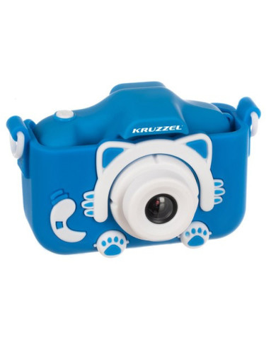 Otroški fotoaparat modri 32GB miniSD kartica