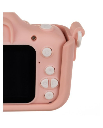 Otroški fotoaparat roza 32GB miniSD kartica