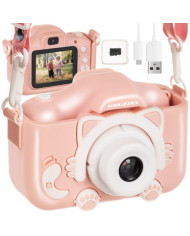 Otroški fotoaparat modri 32GB miniSD kartica