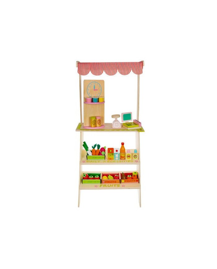 Otroška lesena stojnica z blagajno