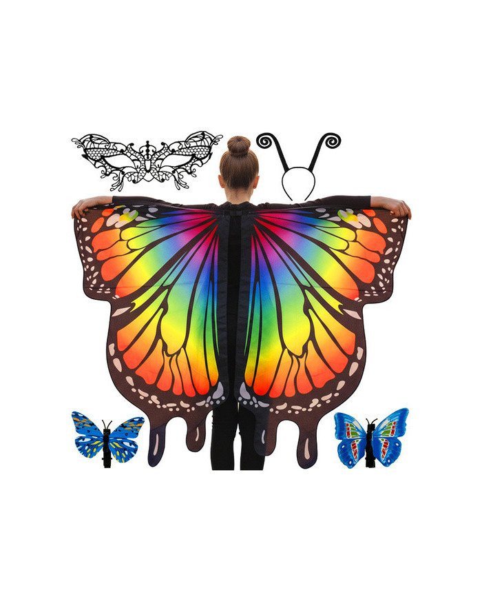 Pustni kostum metulja 3-delni