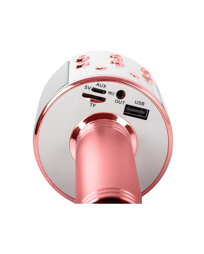 Karaoke mikrofon zvočnik roza