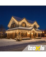 Zunanje novoletne lučke zavesa 500 LED toplo bela 20m