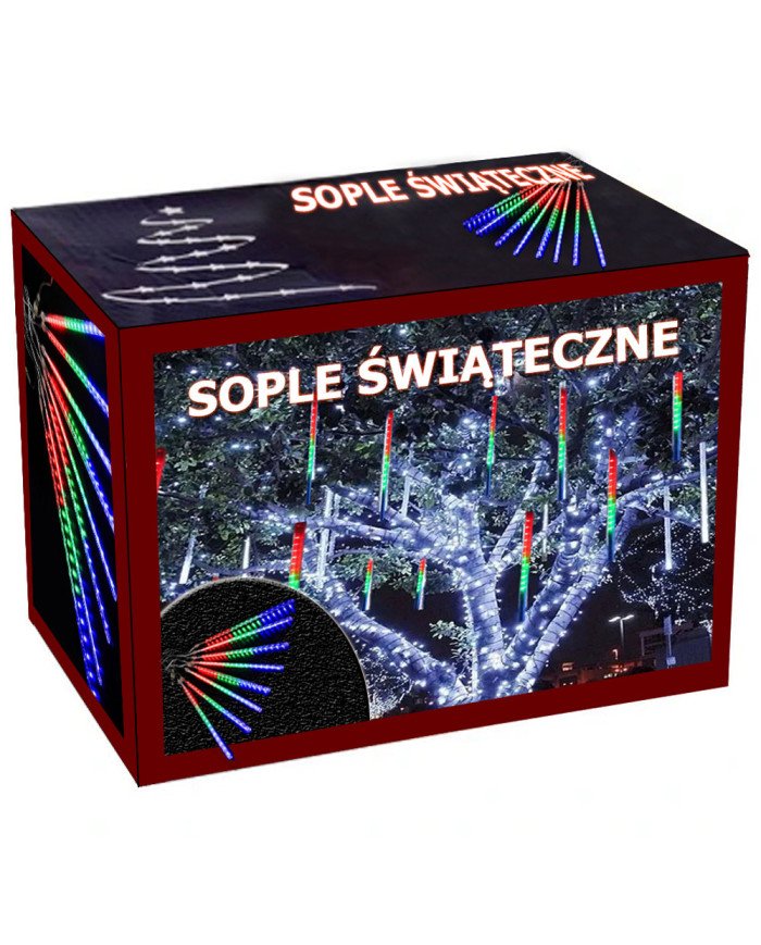 LED novoletne lučke meteorni dež