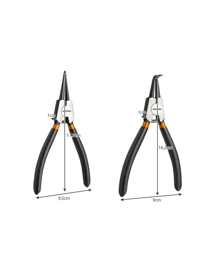 Komplet klešč za seger obročke 4 kos