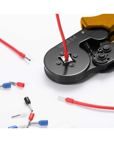 Krimp klešče za stiskanje tulcev 0,25-10mm2 + 1200 votlic