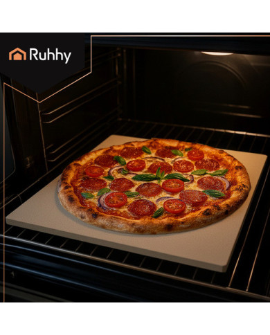 Ruhhy Šamotni kamen za peko pizze ali kruha z loparjem