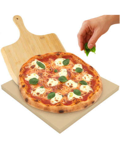 Ruhhy Šamotni kamen za peko pizze ali kruha z loparjem