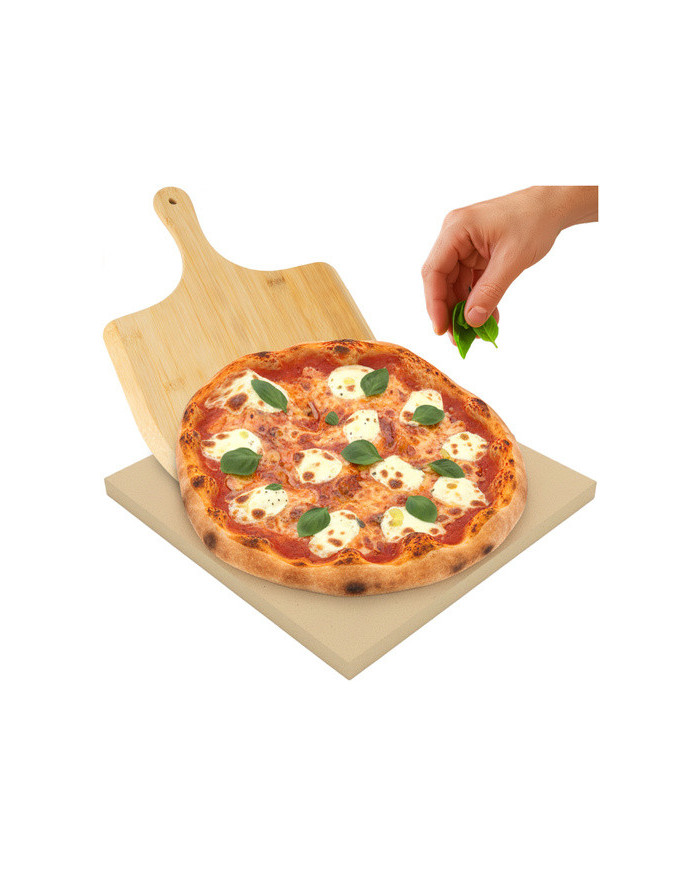 Ruhhy Šamotni kamen za peko pizze ali kruha z loparjem