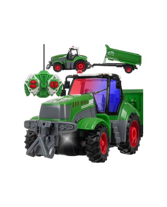 Otroški traktor s prikolico na daljinca