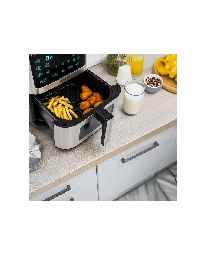 Cvrtnik na vroč zrak Air Fryer Ruhhy 8L XXL — Brez maščobe, 10 samodejnih programov, LED zaslon