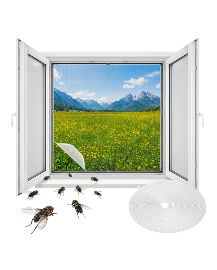 Okenska mreža proti komarjem Repest 160 × 130 cm, bela