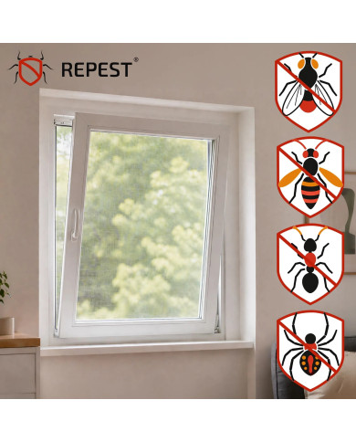 Okenska mreža proti komarjem Repest 160 × 130 cm, bela