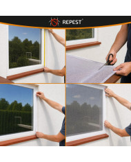 Okenska mreža proti komarjem Repest 160 × 130 cm, bela